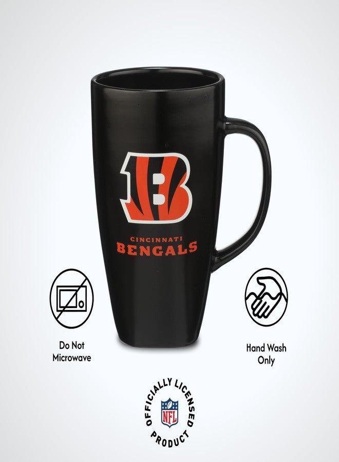 The Memory Company Officially Licensed NFL - Cincinnati Bengals 15oz Square Mug with Logo - Image 4