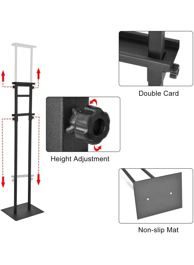GUOHONG Poster Stand for Display Pedestal Sign Stand Adjustable Floor Standing Sign Holder Heavy Duty Banner Stand with Base Height Up to 75 inch Double-Sided for Board  Foam Sign 75in - Image 4