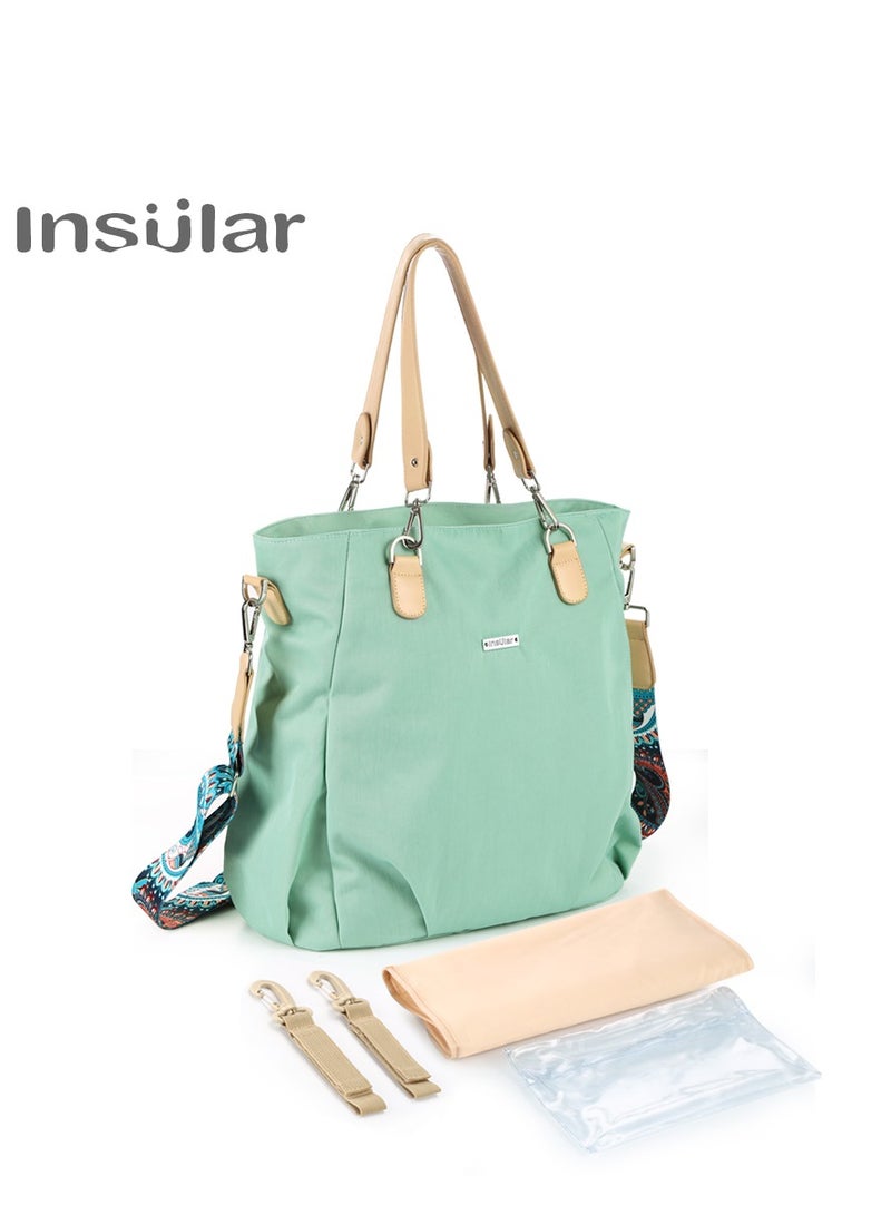 insular Large Capacity Convertible Shoulder Diaper Bag - Image 1
