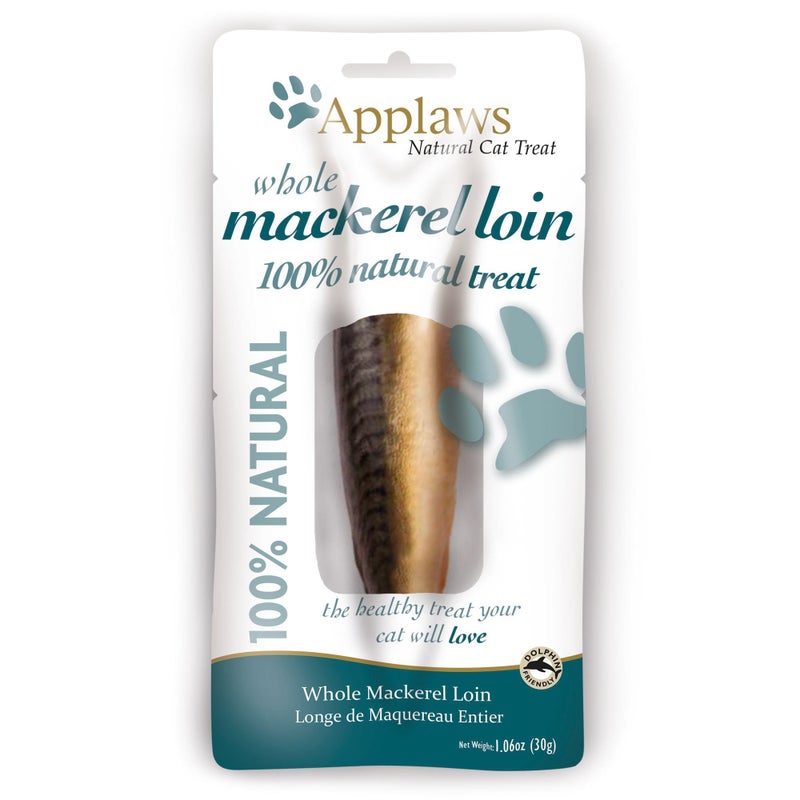 Applaws, Whole Mackerel Loin Natural Cat Treat - Image 1