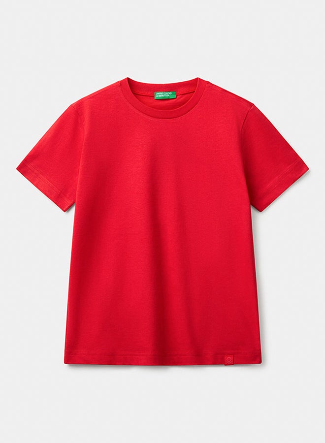 بينيتون أولاد تي شيرت بأكمام قصيرة قطن - Image 1