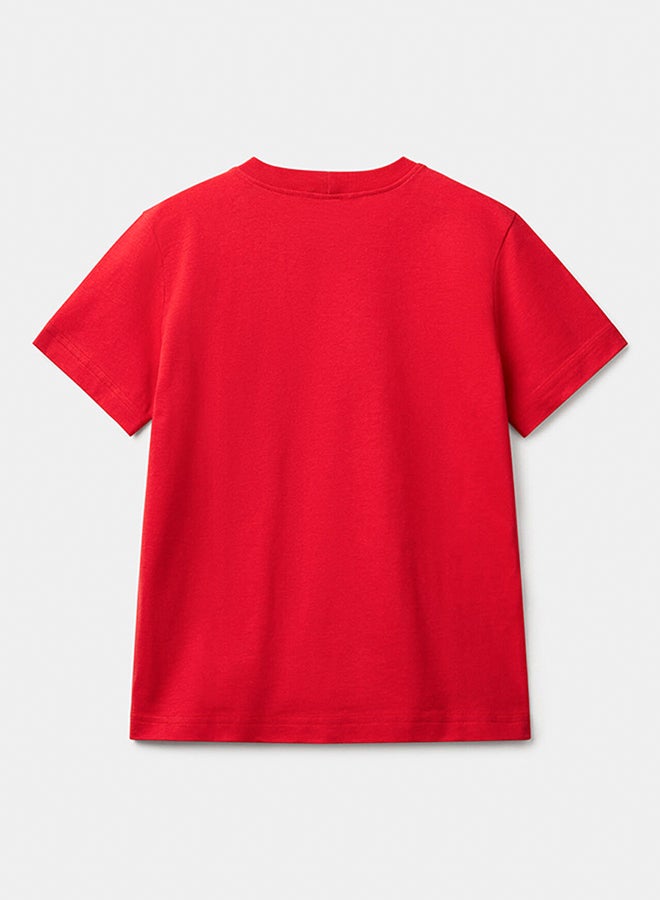 بينيتون أولاد تي شيرت بأكمام قصيرة قطن - Image 2