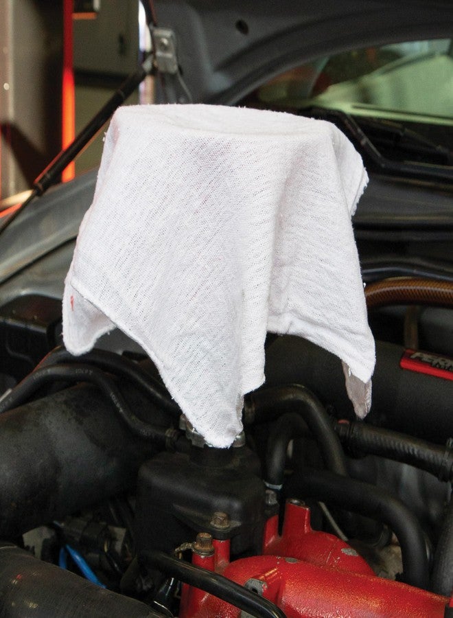 Arkwright, LLC Arkwright Multipurpose Shop Towels - (Bulk Pack of 50) Absorbent & Quick Drying 100% Cotton Cleaning Shop Rags for Mechanic, Automotive, Restaurant, and Housekeeping, 12x14 in, White - Image 5