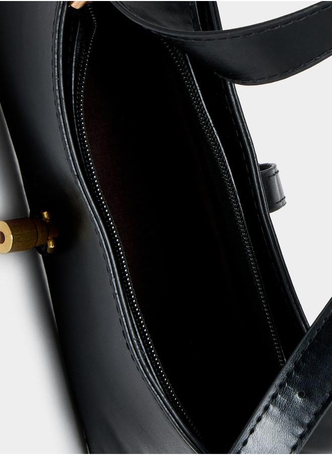 Styli Buckle Shoulder Bag with Adjustable Strap  - Image 4