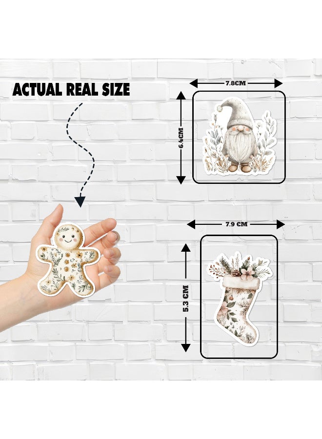 Christmas Fridge Magnets Set of 8 – Festive Decorative Magnets with Santa, Snowflakes, Christmas Trees & Holiday Designs for Refrigerator, Kitchen, and Home Décor, Perfect Seasonal Decorations for a Cozy Christmas Atmosphere - Image 3