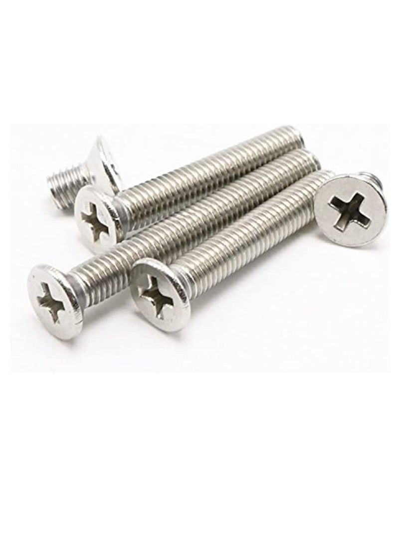 RACO Machine Screws/Bolts Stainless Steel Round Head Phillips Screws Muliti Purpose Use (100, 4x30mm) - Image 1