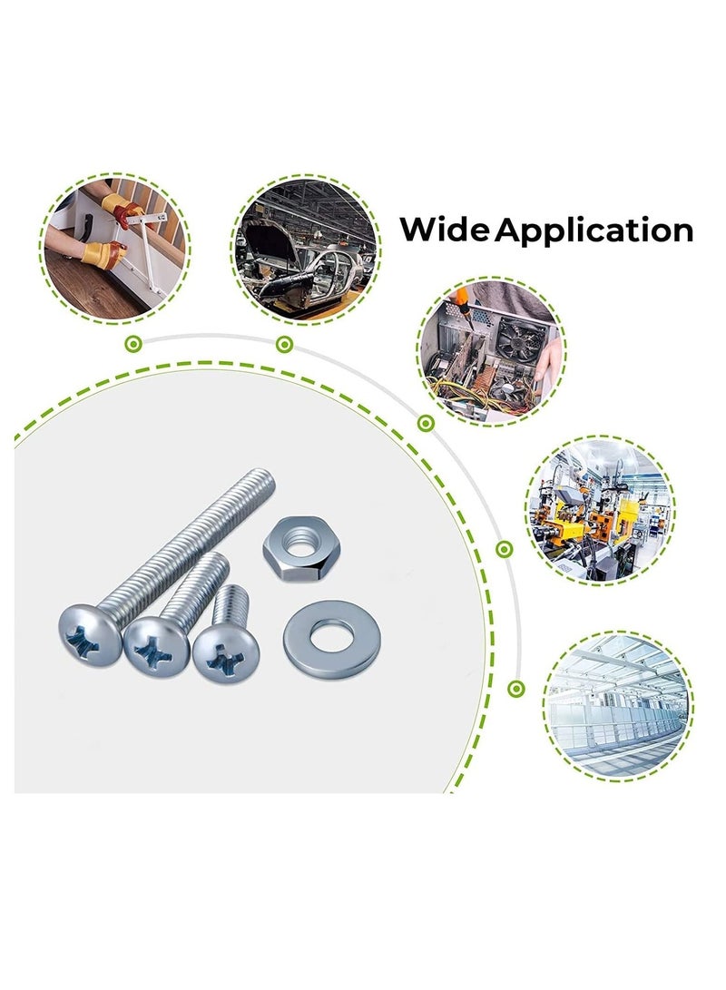 RACO Machine Screws/Bolts Stainless Steel Round Head Phillips Screws Muliti Purpose Use (100, 4x30mm) - Image 3
