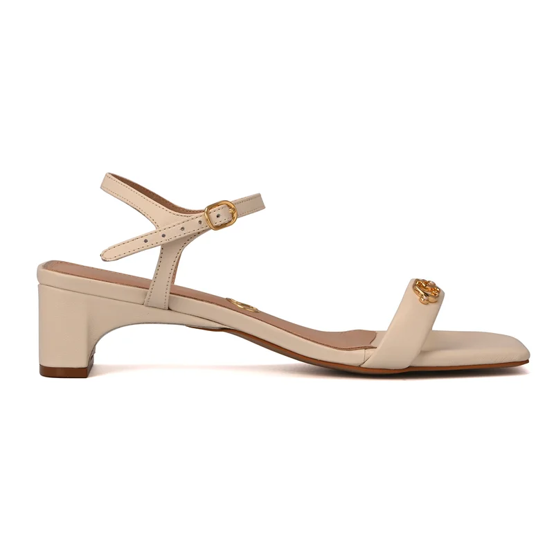 Basic Square Silk Sandal