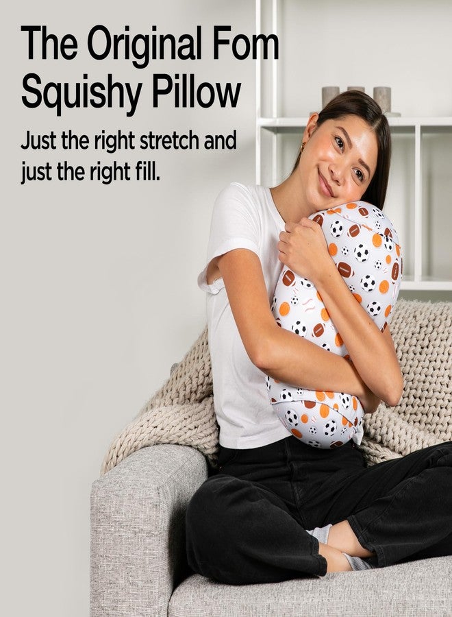 Brookstone Squishy FOM Cushion Pillow - The Original Stretchy, Comfy, Colorful Pillow for Neck, Lumbar Support, and Bed - for Sleeping, Car, Travel - Small Pillow, Sports, 12 x 7 Inches - Image 2