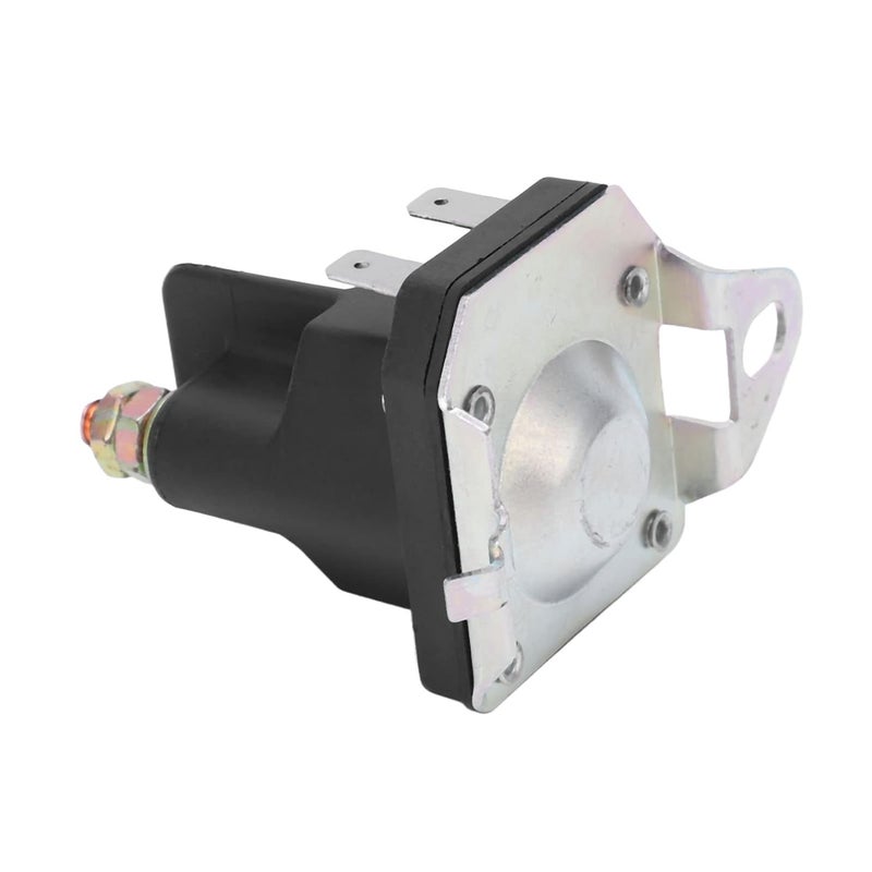 مرحل مغناطيسي بدء التشغيل 12 فولت، قطع غيار بديل لمرحل بدء تشغيل جزازة العشب، مرحل عالي الطاقة للعربات الرباعية والزلاجات الثلجية وجرارات الحدائق، مع جهات اتصال مطلية بالفضة ومادة ABS. - Image 2