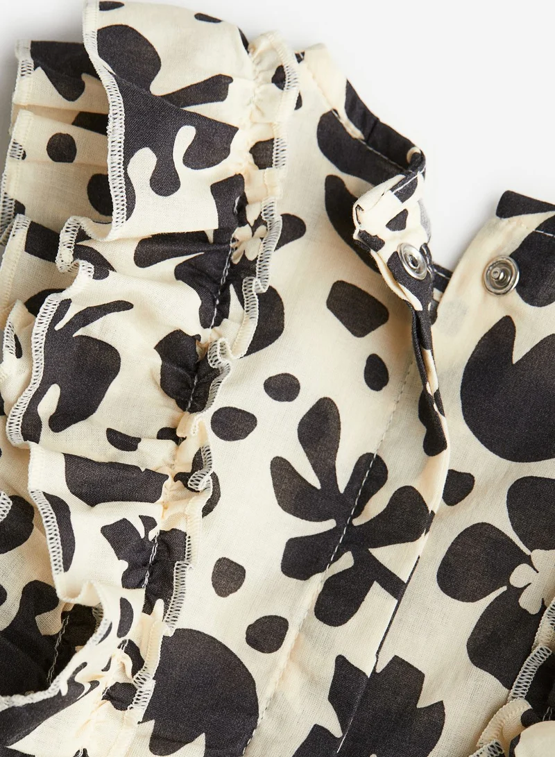H&M Kids Flounce Trimmed Romper Suit
