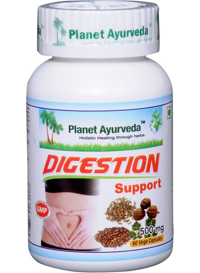 planet ayurveda كبسولات دعم الهضم من كوكب الأيورفيدا، 500 ملغ - 2 زجاجات - Image 2