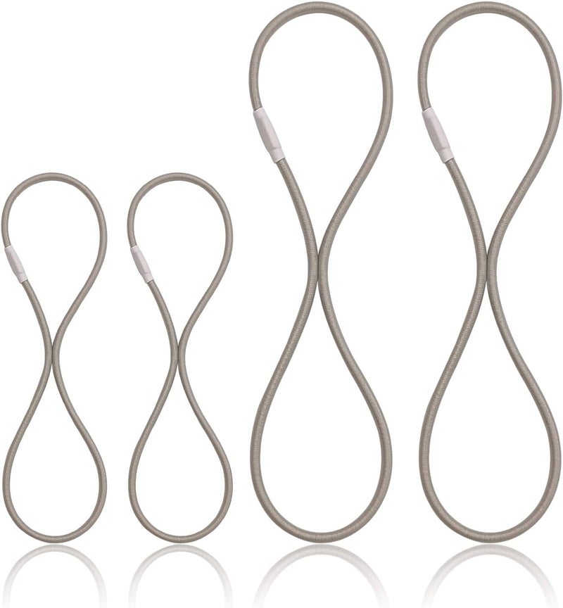 boseen Universal Elastic Bands Replacement, Anti-Aging Rubber Ring for Microphone Shock Mount Holder Clamp Clip, Set of 4 (Gray) - Image 1