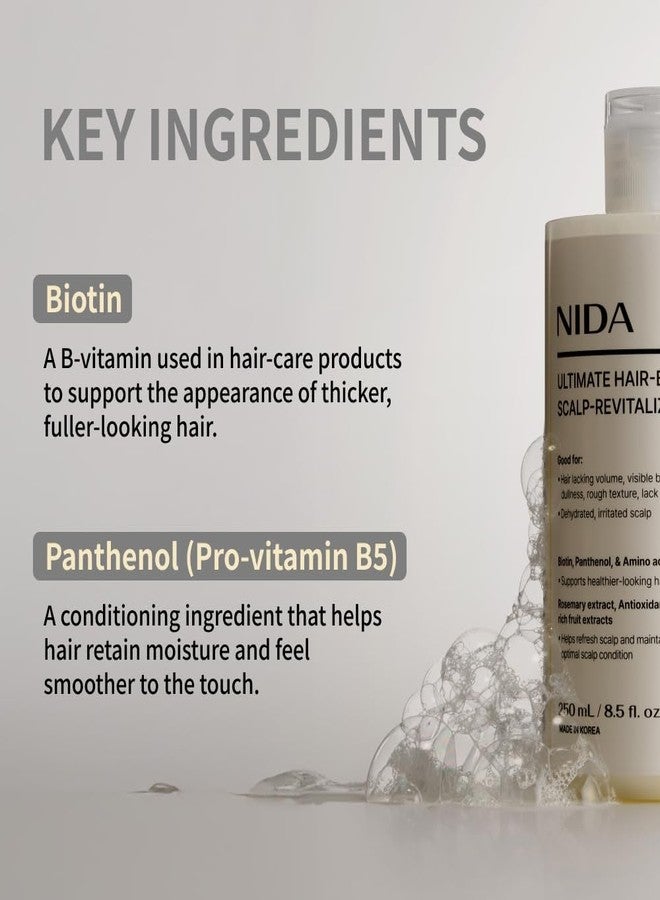 NIDA Ultimate Hair-Bonding & Scalp-Revitalizing Shampoo | Leaves Hair Feeling Soft, Strengthens & Nourishes All Hair Types | 8.5 fl. oz., 250ml - Image 4