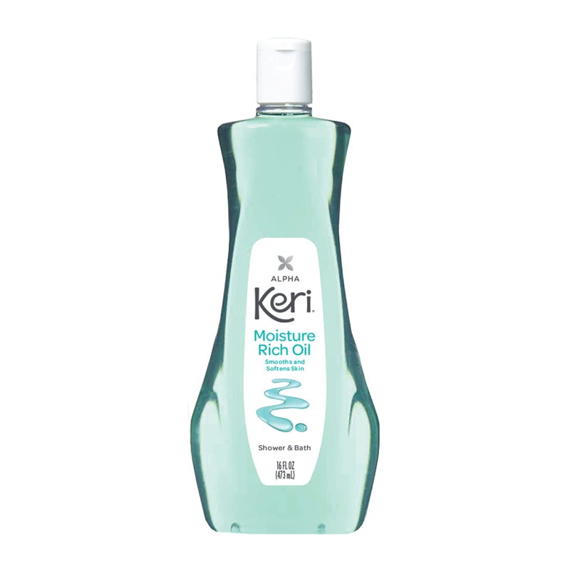 Keri Shower & Bath Moisture Rich Oil, Delicate, 16 Fl Oz - Image 1