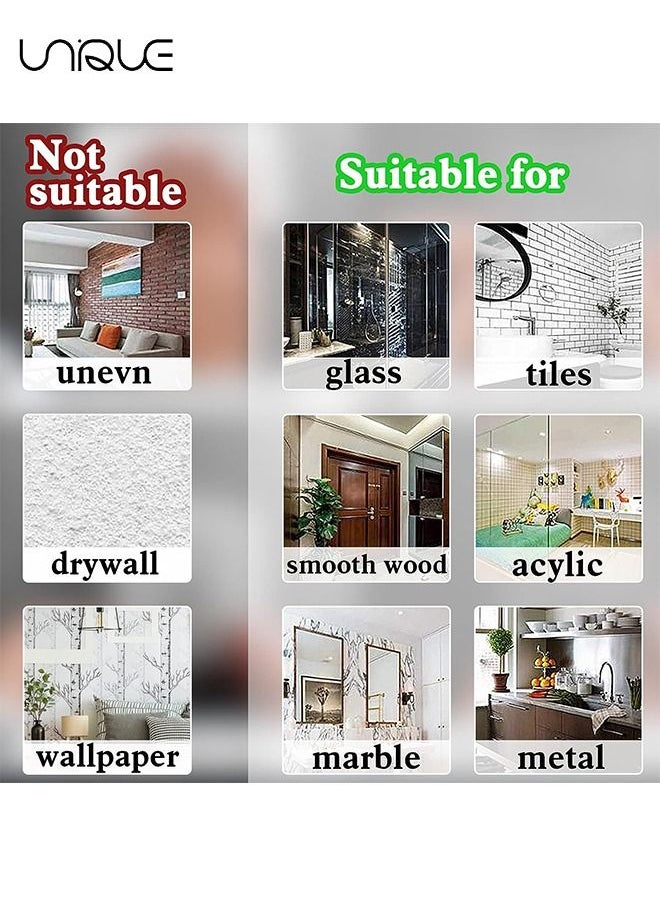 Unique 6 Pieces Adhesive Curtain Rod Bracket No drill curtain rods Hooks Adjustable Plastic Curtain Rod Holders Drapery Towel Holder Fixing Hooks for Home Bathroom Kitchen and Hotel Use(Transparent)  - Image 4
