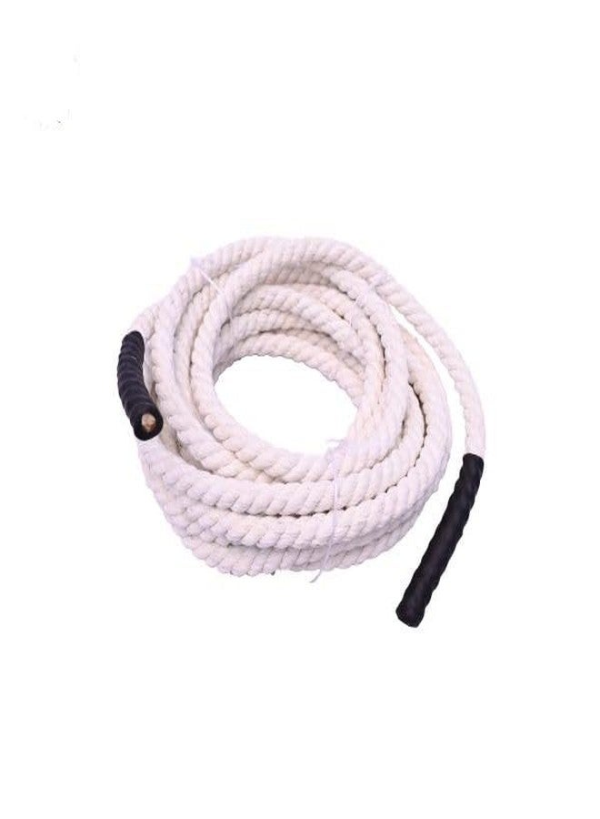 Kshama Casting Rope for Animal Restraint | 25 Ft Heavy Duty Cow Rope | Strong Natural Rope for Buffalo, Bull, and Cattle Handling | 25MM Thick (1 Pc) - Image 1