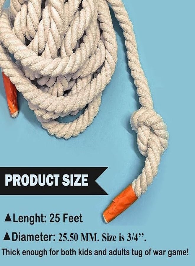 Kshama Casting Rope for Animal Restraint | 25 Ft Heavy Duty Cow Rope | Strong Natural Rope for Buffalo, Bull, and Cattle Handling | 25MM Thick (1 Pc) - Image 5