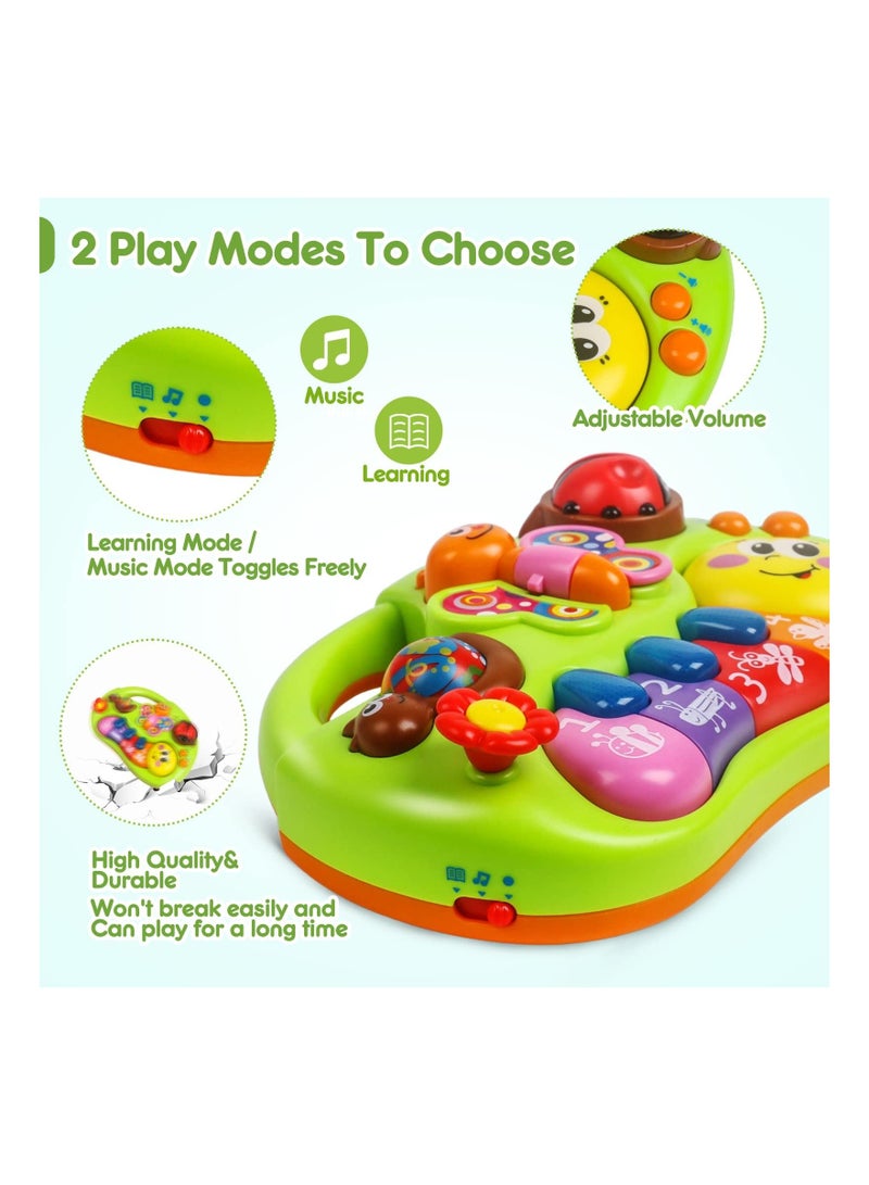 Y&D Baby Piano Toys Musical Toys, for 6 to 12 Months Toddler Music Light Up Infant Educational Sensory Toy Babies 3-6 Early Learning baby Game  - Image 2