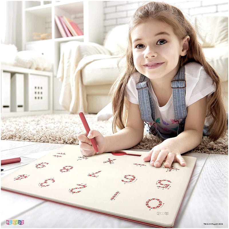 Play22 Magnetic Drawing Board - STEM Educational Learning Numbers Kids Letter Board - Writing Board for Kids Erasable - Magnetic Doodle Board - Best Gift for Kids (Numbers) - Image 2