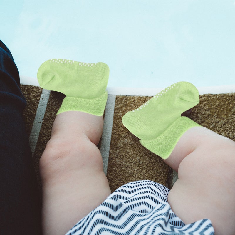 Baby Socks for Boys and Girls Autumn and Winter Newborn Cotton Thickening Loose Mouth Children Socks Size for 1-3 Years Old ( Green) - Image 5