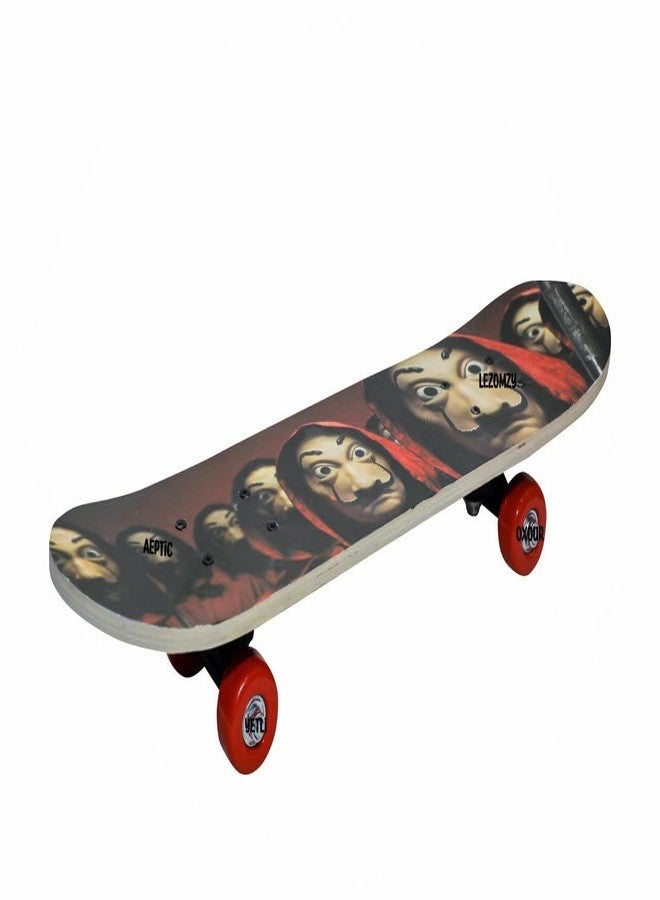 EYESIGN Skateboard 24"x 6" Double Kick Concave Complete Skate Board 9 Layer Plywood Deck Standard Skateboards for Kids Boys Girls Beginners Teens Adult- (Joker Print) - Image 5