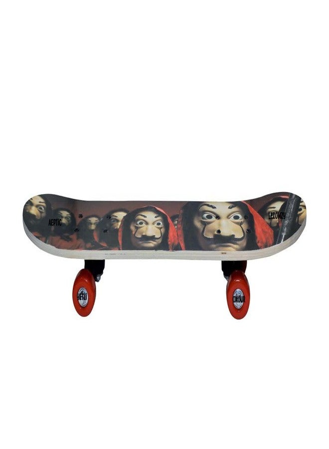 EYESIGN Skateboard 24"x 6" Double Kick Concave Complete Skate Board 9 Layer Plywood Deck Standard Skateboards for Kids Boys Girls Beginners Teens Adult- (Joker Print) - Image 2