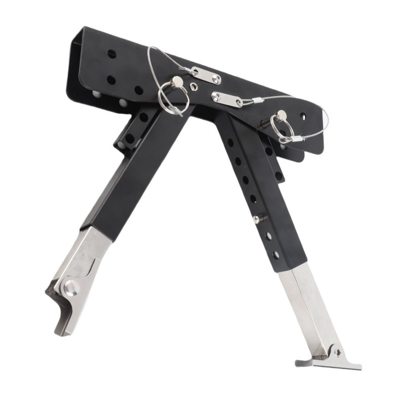 RV Step Stabilizer Stainless Steel Adjustable Folding Support Legs - Rustproof Non-Slip Base for 5th Wheel Travel Trailer RV - Image 2