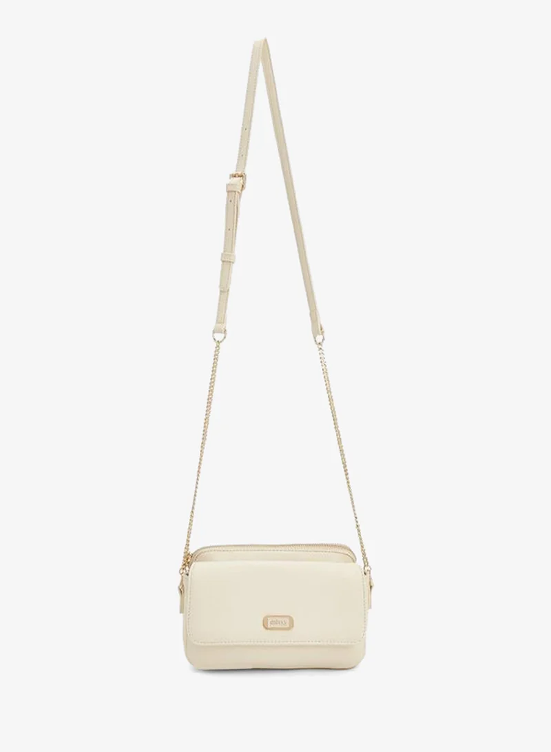 Missy Textured Crossbody Bag With Chain Strap