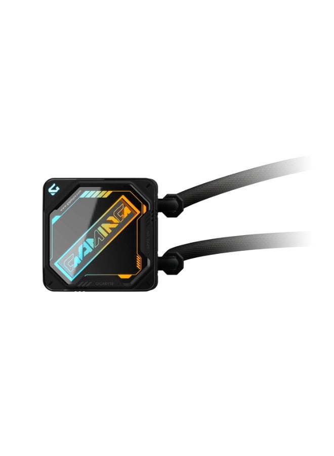 GIGABYTE GME 240 AIO Liquid CPU Cooler | 240mm Radiator | Dual ARGB Fans | Anti-Leak Design | Silent Performance | Intel & AMD Compatible | Braided Tubes | Black Edition - Image 4