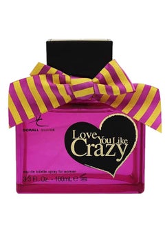 DORALL COLLECTION Dorall Collection Love You Like Crazy Eau de Toilette for Women, Spicy & Musk Long Lasting Feminine Fragrance| Body Perfume for Women - 100ml  - Image 1