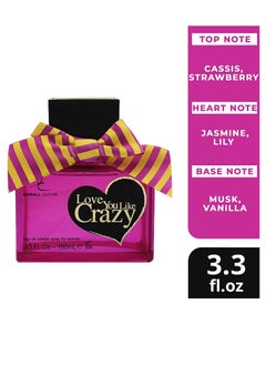 DORALL COLLECTION Dorall Collection Love You Like Crazy Eau de Toilette for Women, Spicy & Musk Long Lasting Feminine Fragrance| Body Perfume for Women - 100ml  - Image 3