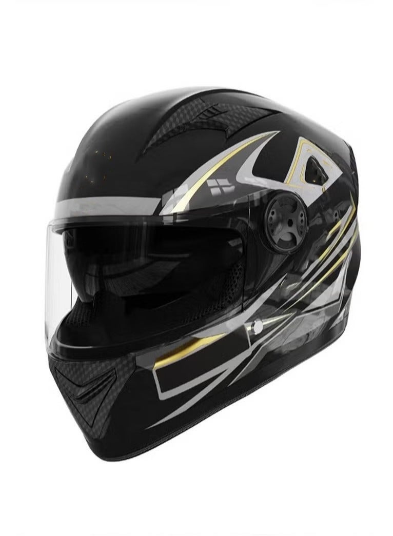 خوذة للدراجات النارية - خوذة كاملة الوجه حاصلة على شهادة 3C - تصميم للدراجات النارية والقاطرات الكهربائية - معدات أمان لركوب الدراجات النارية في جميع المواسم للرجال والنساء - Image 3