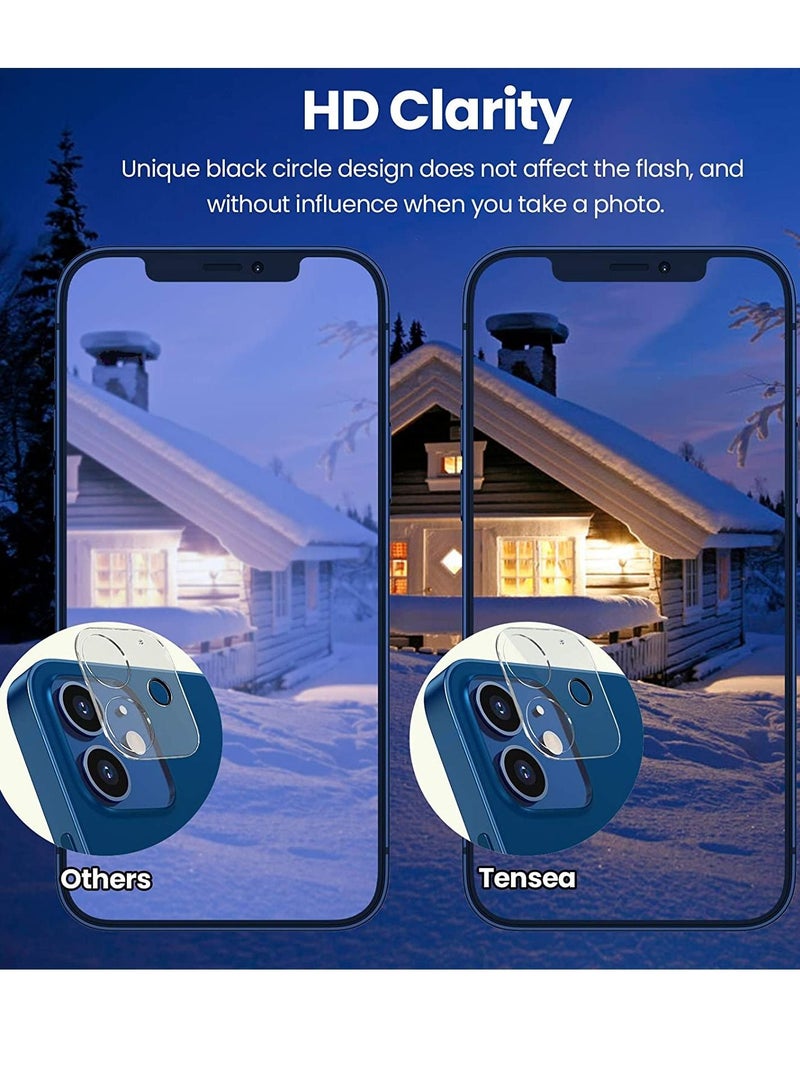 Phone Planet Camera Screen Protector Compatible with iPhone 12 6.1 inch, Tempered Glass Camera Lens Protector, HD Clear, Full Edge to Edge Cover, Case Friendly - Image 3