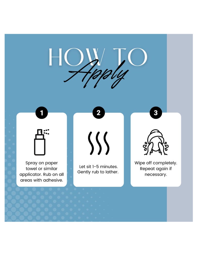 The Hair Diagram The Hair Diagram - Bold Hold Lace Remover - Bond Release Spray - Residue Removal Solution For Wigs, Extensions, & Hair Systems - Tape & Lace Glue Remover - NO Harsh Solvents, Dyes, Harmful Fumes - 4oz - Image 2
