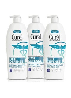 Curel Curel Itch Defense Calming Body Lotion Moisturizer for Dry Itchy Skin Body and Hand Lotion with Advanced Ceramide Complex ProVitamin B5 Shea Butter 13 Oz Pack of 3 