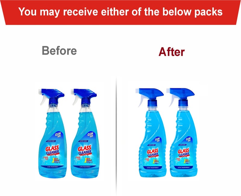 Cleansol Glass Cleaner Liquid Spray - 500 ml (Pack of 2 × 500 ml) | Multi Surface Glass Cleaner (Pack of 2) - Image 2