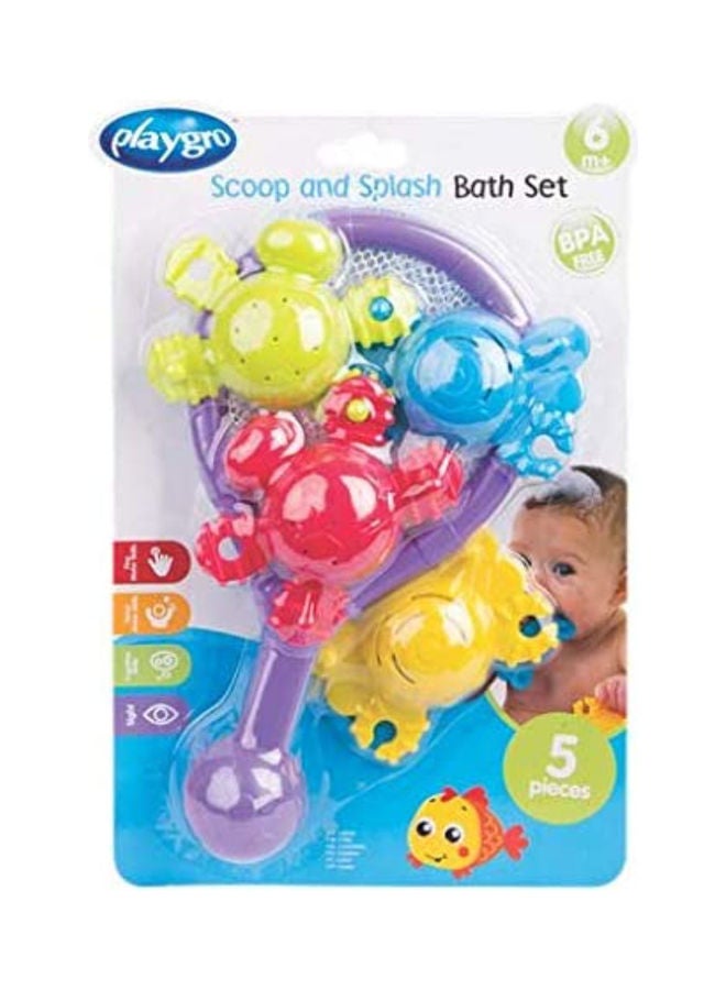 playgro 5-Piece Scoop And Splash Bath Set For Baby - Image 2