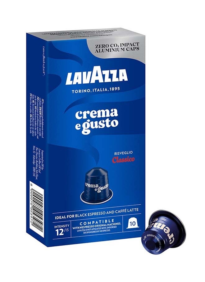 Lavazza - Crema E Gusto Classico Coffee Capsules 10 Capsules (57g) - Image 1