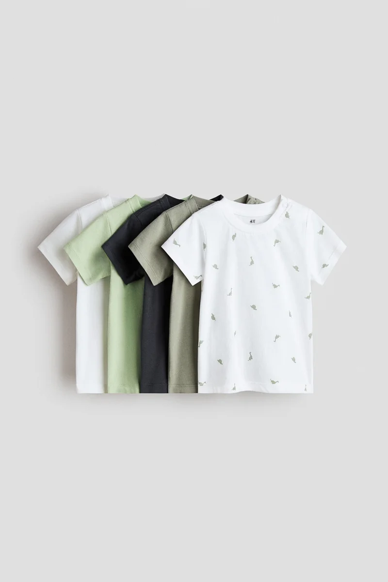 H&M 5-pack cotton T-shirts