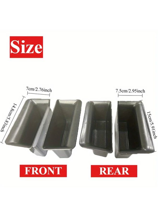 Car Side Door Armrest Storage Box Organizer 4 Pcs For Volkswagen Golf Mk8 2020 2021 - Image 2