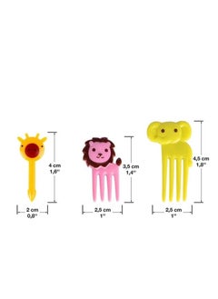ORiTi 46 Pcs Cute Fork For Kids Food Fruit Bento Box Decoration Fork Cake Small Fork Party Supplies  - Image 2