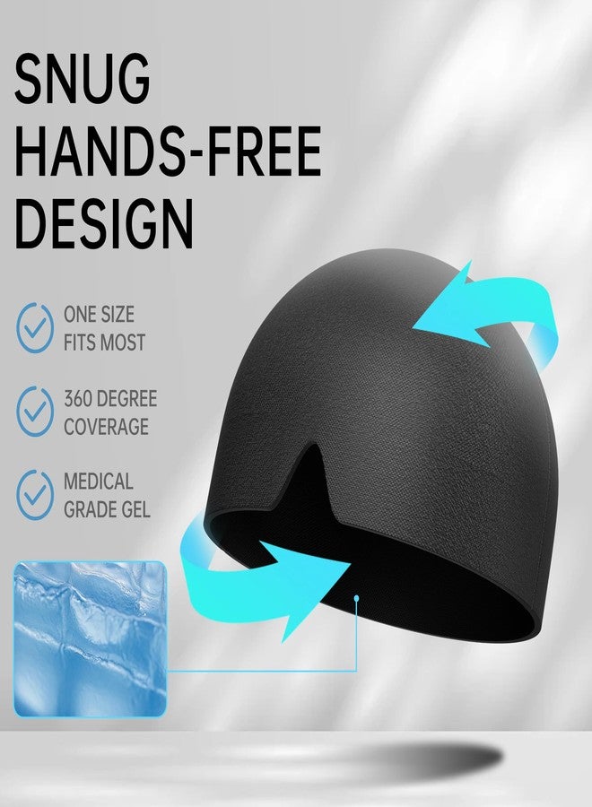 LeArex Migraine Relief Cap,30% Thicker Headache Relief Cap 2X Cooling Gel ice Pack for Head for Migraine,Hangover,Facial Pain Gifts for Women Men - Image 5