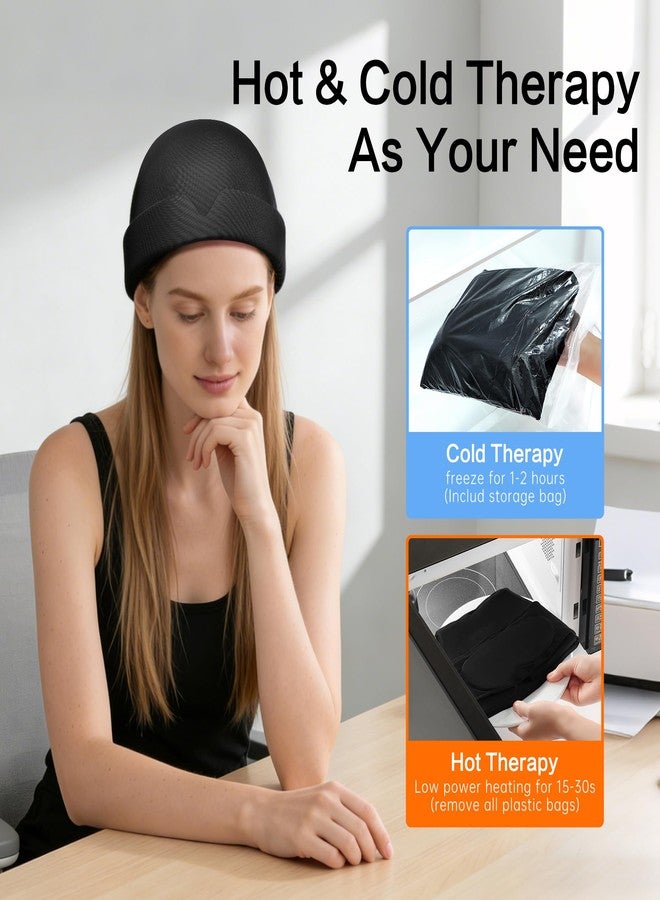 LeArex Migraine Relief Cap,30% Thicker Headache Relief Cap 2X Cooling Gel ice Pack for Head for Migraine,Hangover,Facial Pain Gifts for Women Men - Image 4