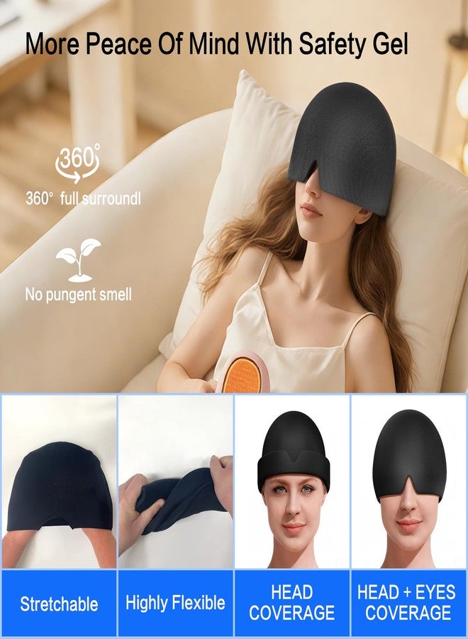 LeArex Migraine Relief Cap,30% Thicker Headache Relief Cap 2X Cooling Gel ice Pack for Head for Migraine,Hangover,Facial Pain Gifts for Women Men - Image 2