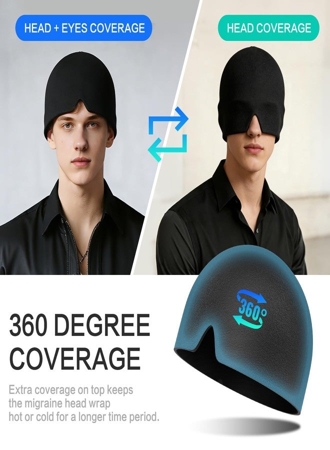 LeArex Migraine Relief Cap,30% Thicker Headache Relief Cap 2X Cooling Gel ice Pack for Head for Migraine,Hangover,Facial Pain Gifts for Women Men - Image 3
