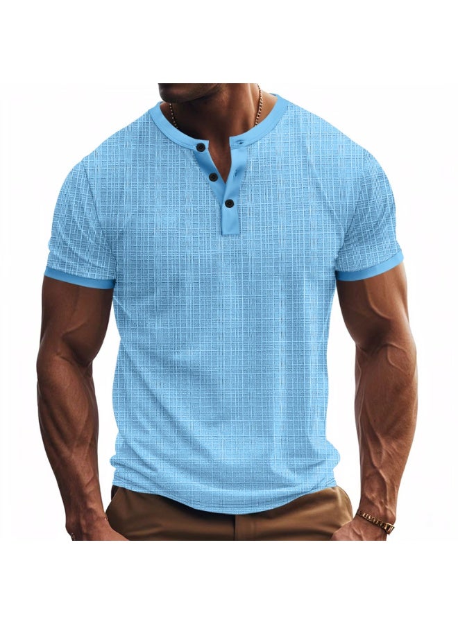 Loose Casual Short Sleeve Men's T-shirt Bamboo Fiber Summer Breathable Vintage  Shirt - Image 2