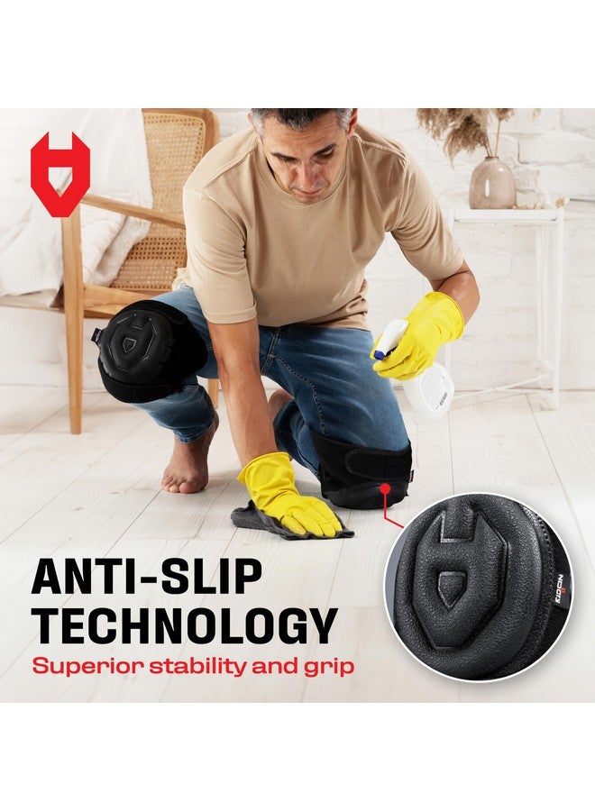 NoCry NoCry Gel Knee Pads for Men and Women with Soft Foam Cushion - Waterproof Anti-Slip Cap and Easy to Use, Adjustable Non-Slip Straps - Durable, Lightweight Design - Perfect for Gardening Work  - Image 3