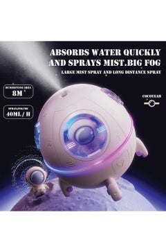 Generic Space Capsule Air Humidifier, USB Ultrasonic Cool Air Mist Humidifier with LED Light for Baby Bedroom, Gift for Boys and Girls, Purple  - Image 2