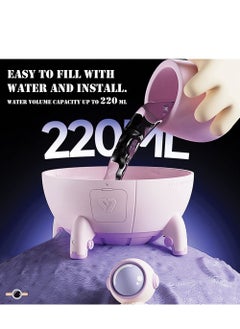 Generic Space Capsule Air Humidifier, USB Ultrasonic Cool Air Mist Humidifier with LED Light for Baby Bedroom, Gift for Boys and Girls, Purple  - Image 5